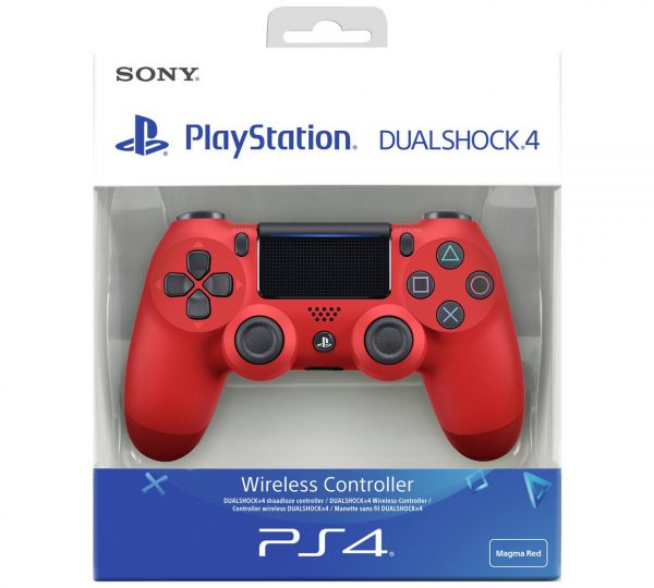 PS4 DualShock 4 V2 Wireless Controller - Magma Red (New, Boxed)